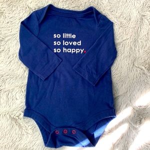 Cat & Jack 0-3 month onesie long sleeve